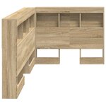 vidaXL Tête de lit de rangement Chêne Sonoma 75 cm Bois d'ingénierie