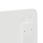 vidaXL Tête de lit avec tête de lit Blanc 140 cm Bois d'ingénierie