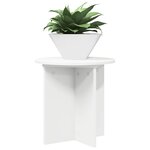 vidaXL Support de Plante 2 pièces Blanc Ø40 x 40 cm Bois d'ingénierie