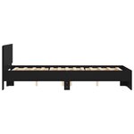 vidaXL Cadre de lit sans matelas noir 120x190 cm