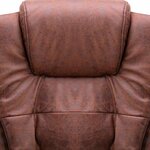 vidaXL Chaise de bureau de massage marron clair similicuir daim