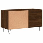 vidaXL Armoire à disques chêne marron 85x38x48 cm bois d'ingénierie