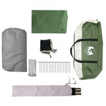 vidaXL Tente de cabine familiale 6 personnes vert imperméable