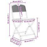 vidaXL Ensemble de meubles d'extérieur 5 Pièces Anthracite Fer et Acier