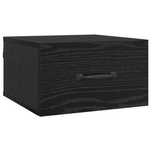 vidaXL Cabinet de chevet Chêne noir 35 x 35 x 20 cm Bois d'ingénierie