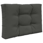 vidaXL Coussin de canapé d'extérieur 2 Pièces Anthracite Polyester
