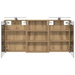 vidaXL Ensemble de Meubles de Salle de Bain 3 Pièces 120 x 10 5 x 60 5 cm