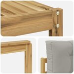 vidaXL Ensemble de canapés d'extérieur 6 pc Blanc et gris clair