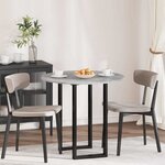 vidaXL Plateau de table Gris béton 80 x 80 x 1.5 cm Bois d'ingénierie