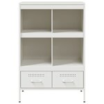 vidaXL Buffet haut blanc 68x39x101 5 cm acier