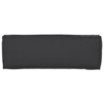 vidaXL Set de coussins de palette 2 Pièces Noir 120 x 40 x 8 cm