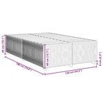 vidaXL Cadre de lit rose 120x190 cm velours