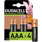 Blister de 4 accus rechargeables 1 2V AAA HR3 750mAh DURACELL