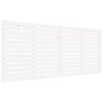 vidaXL Tête de lit murale Blanc 206x3x91 5 cm Bois massif de pin
