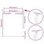 vidaXL Store enrouleur occultant blanc cassé 90x130cm largeur du tissu