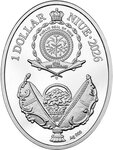 Pièce de monnaie en Argent 1 Dollar g 16.81 Millésime 2025 EASTER EGG