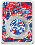 Monnaie COCA COLA 140 Anniversaire 1 Oz Medaille Argent USA