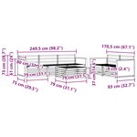 vidaXL Ensemble de canapés d'extérieur 6 pc Naturel