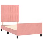 vidaXL Cadre de lit sans matelas rose 80x200 cm velours
