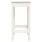 vidaXL Ensemble de bar 3 Pièces Blanc Bois de pin massif