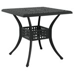 Set de jardin 5 pièces vidaXL en aluminium noir