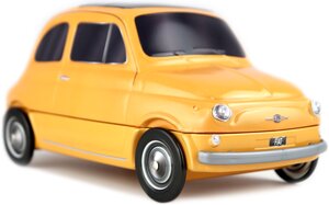 Fiat 500 jaune boîte métal Coffret gourmandises 21 cm