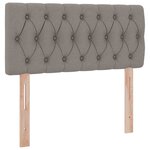 vidaXL Lit avec rangement et matelas Taupe 100 x 200 cm Velours