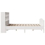 vidaXL Lit bibliothèque sans matelas blanc 120x200 cm bois pin massif
