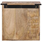 vidaXL Table de chevet 40x30x37 cm bois de manguier massif