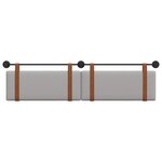 vidaXL Tête de lit suspendue Gris nuage PU antique