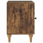 vidaXL Cabinet de chevet 2 Pièces Chêne fumé 43 x 34 5 x 50 cm