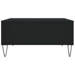 vidaXL Table basse noir 60x60x30 cm bois d'ingénierie