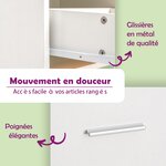 vidaXL Table de chevet Blanc 50x32x60 cm