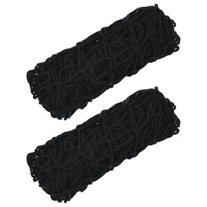vidaXL Filets à foin 2 Pièces rectangulaire noir 75x50 cm PP