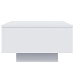 vidaXL Table basse blanc 55x55x31 cm bois d'ingénierie