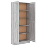 vidaXL Bibliothèque Sonoma gris 82 5x30 5x185 5 cm Bois d'ingénierie