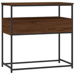 vidaXL Table console chêne marron 75x40x75 cm bois d'ingénierie