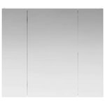 vidaXL Armoire Miroir de Salle de Bain Blanc 80 x 14.5 x 70 cm