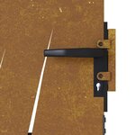 vidaXL Portail de jardin 85x150 cm acier corten conception d'herbe