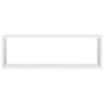 vidaXL Étagères cube murales 6 Pièces Blanc 80x15x26 5 cm Aggloméré