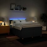 vidaXL Sommier à lattes de lit avec matelas Bleu 140x190 cm Tissu