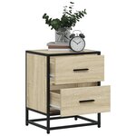 vidaXL Table de chevet chêne sonoma 40x31x50 cm bois d’ingénierie