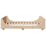 vidaXL Cadre de lit sans matelas 140x190 cm bois de pin massif