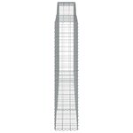 vidaXL Paniers à gabions arqués 5 Pièces 400x50x220/240 cm Fer galvanisé