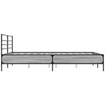 vidaXL Cadre de lit sans matelas sonoma gris 150x200 cm
