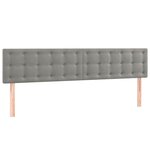 vidaXL Sommier à lattes de lit matelas et LED Gris clair 200x200 cm