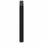 vidaXL Pieds de table à manger en U 3 pièces Noir 90 x (72-73) cm Acier