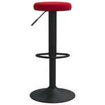 Vidaxl tabourets de bar 2 pcs rouge bordeaux velours