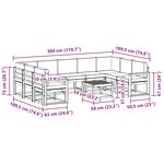 vidaXL Ensemble de canapés d'extérieur 10 pc Blanc et anthracite