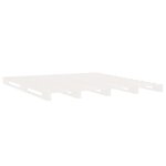 vidaXL Cadre de lit Blanc 140x200 cm Bois de pin massif